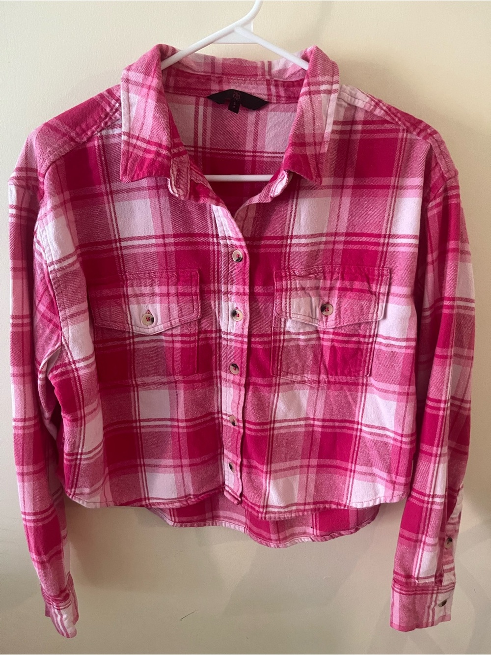NOBO Pink Plaid Button-Down Shirt